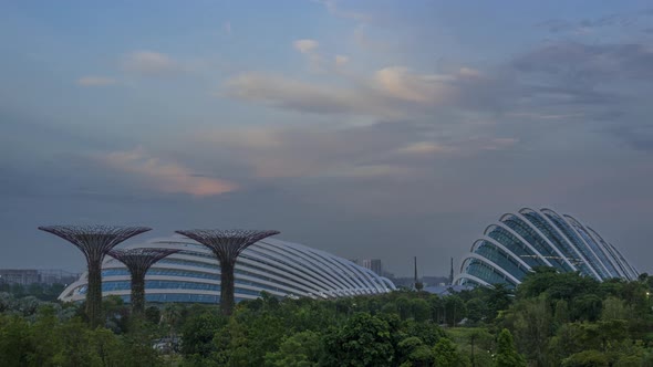 Evening at the Singapore Gardens by the Bay