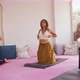 Three Women Do Yoga in the Studio - VideoHive Item for Sale