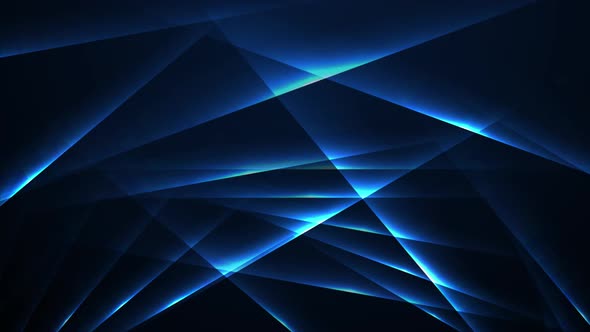 Glowing Blue Abstract Laser Lines
