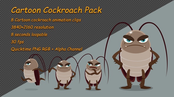 Cartoon Cockroach Pack