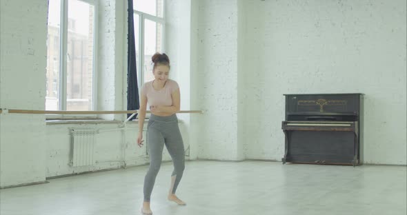 Disappointed Female Dancer Going Off Beat alt