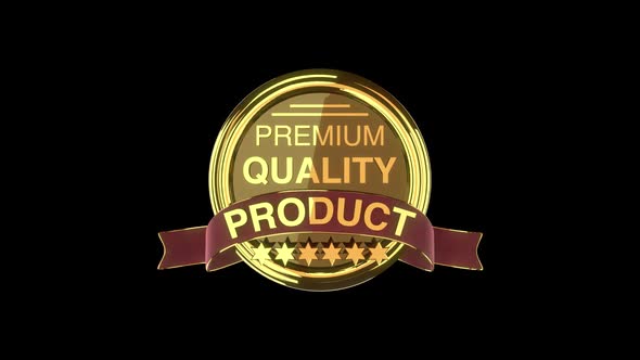 Golden Premium Quality Label
