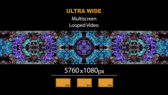 Ultra Wide HD Kaleidoscope Bouquet Flowers 03