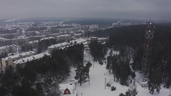 A Statement Shot of the Winter City After the Snowfall