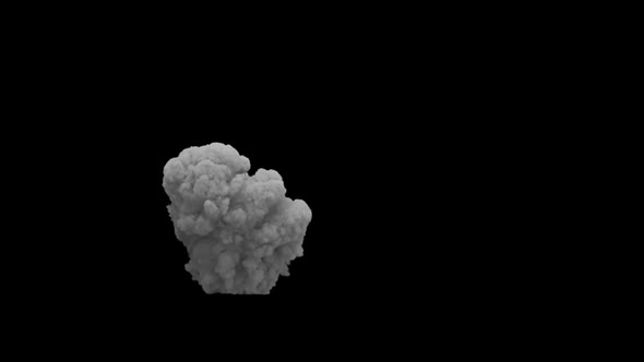 A Column Of Smoke Rising Up, A Volcanic Eruption