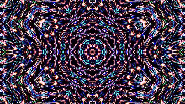 Abstract Kaleidoscope pattern with full colors. Magic mandala. 4k alt