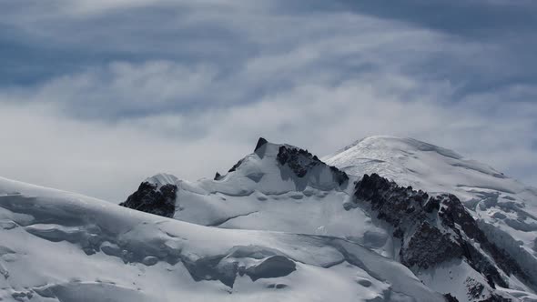 mont blanc alps france mountains snow peaks ski timelapse alt