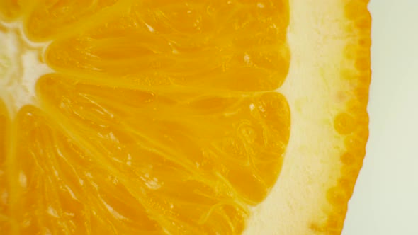 Fresh Orange Sliced Fruit Rotates