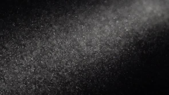 Dust Particles Are Shimmering on Black Background alt