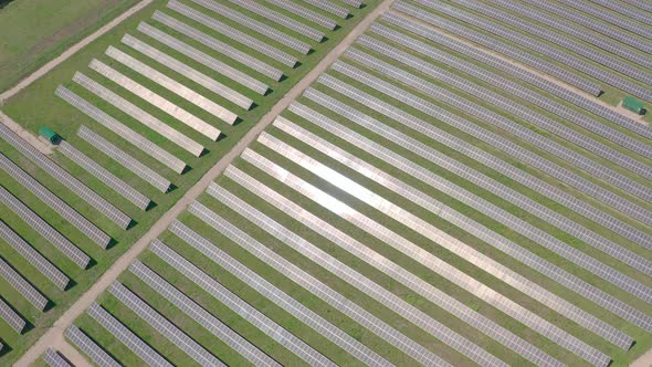 Solar Panel Produces Green, Environmentaly Friendly Energy From the Setting Sun alt