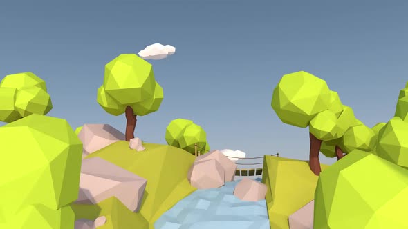 Low Poly Planet Travel