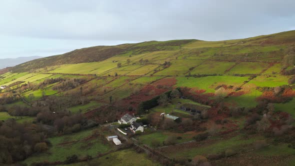 Irish countryside aerial  landscape alt