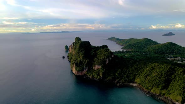 Phi Phi Island Krabi Thailand Drone Aerial View at Phi Phi Island alt