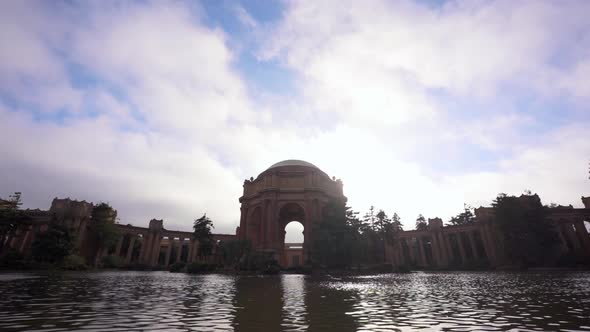 The Palace of Fine Arts, cloudsing fast and lake alt
