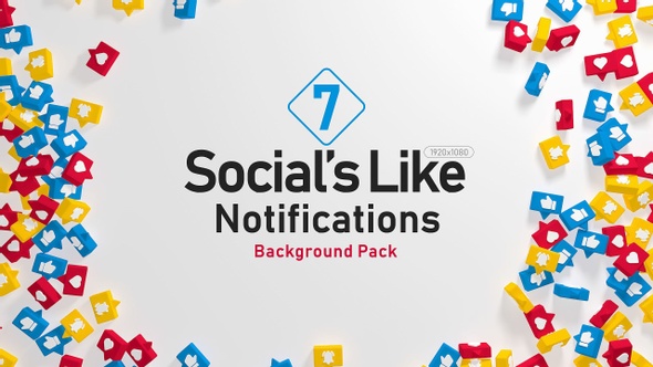 Socials Like Notifications Background Pack