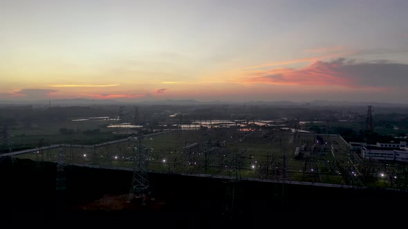 Pylons and substations alt