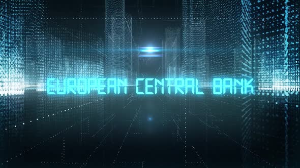 Skyscrapers Digital City Economics Word European Central Bank alt