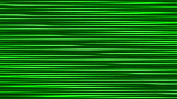 Abstract Green Line Waves Loop Background