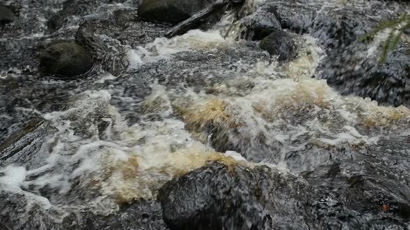 fast rocky river slow motion