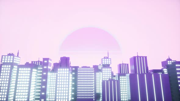 Retro Futuristic City alt