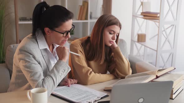 Boring Lesson Female Teacher Home Training alt