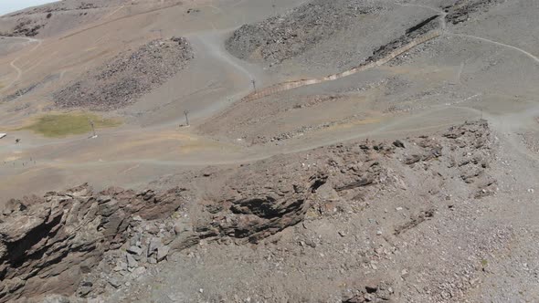 Spain Granada Sierra Nevada summer 4k from above and below with a drone and an action cam stabilised alt