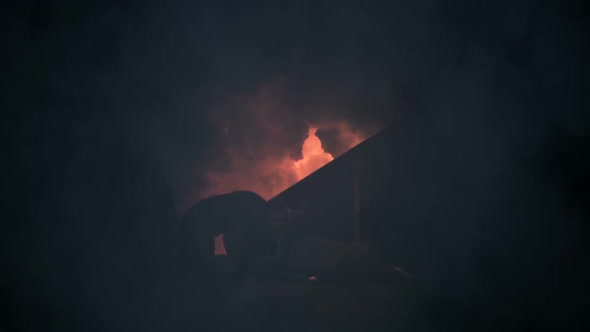 Jack The Ripper Murdering A Female Victim In An Alley alt