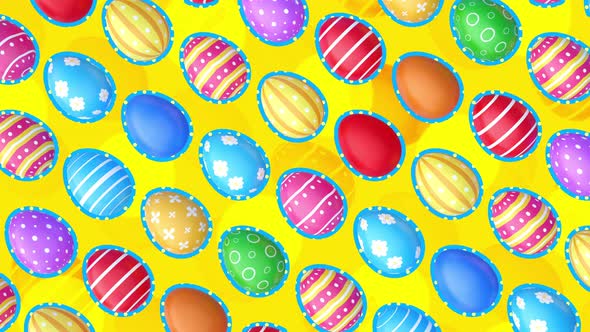 Easter Eggs Background 4K