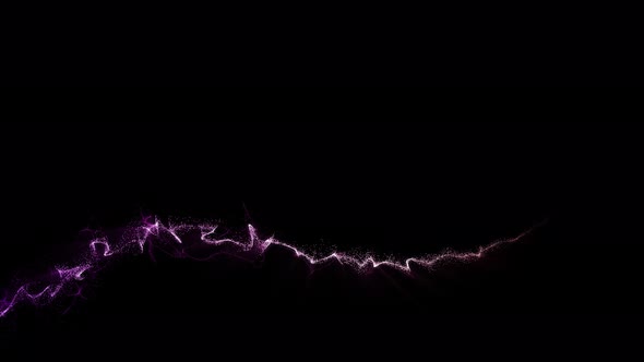 Glowing magic particle trail animation. alt