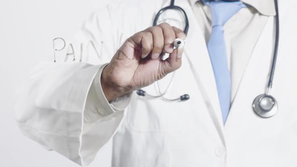 Asian Doctor Writes Pain Killers  alt