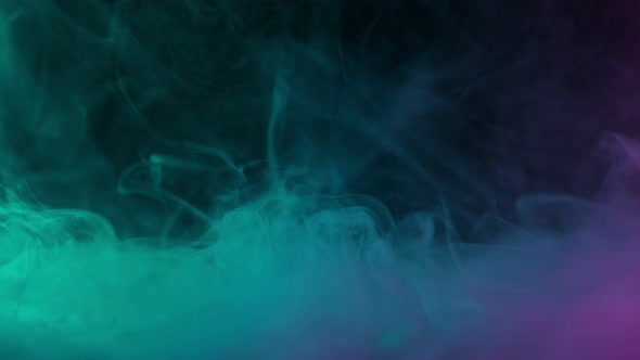 Slow Motion Shot of Modern Neon Smoke Abstract Background alt