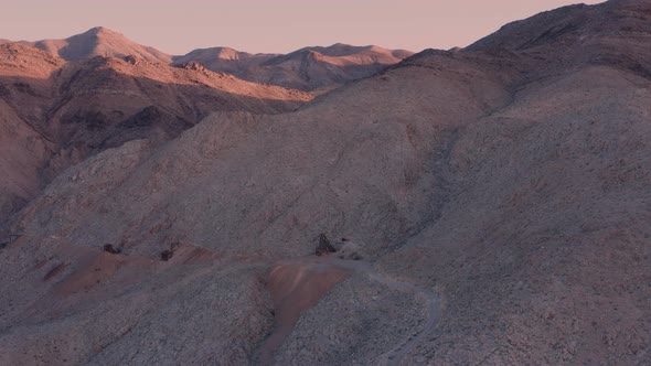 Noonday Mine  - Ore Bin Ruins - Tecopa, CA - Aerial alt