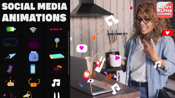 Social Media Stickers | Motion Graphics