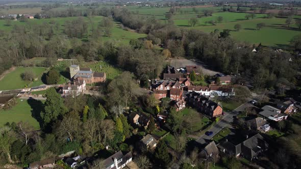 Berkswell Historic English Village Aerial, West Midlands, Warwickshire