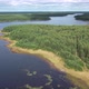 Flight Over the Taiga Forest Lake - VideoHive Item for Sale