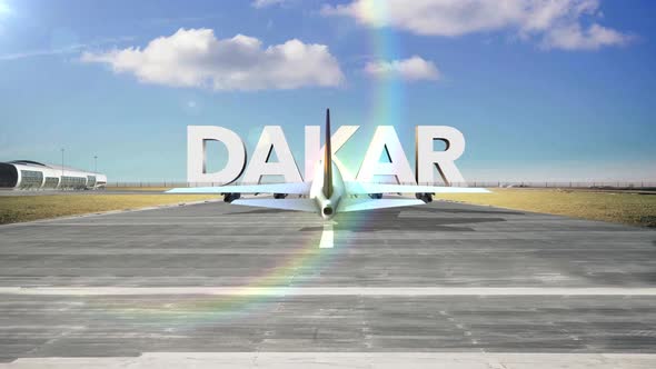 Commercial Airplane Landing Capitals And Cities Dakar alt