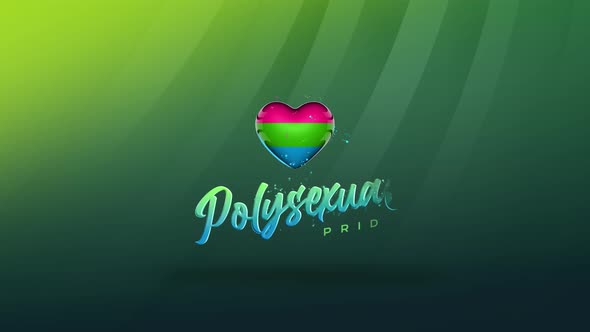 Polysexual Gender Sign Background Animation 4k