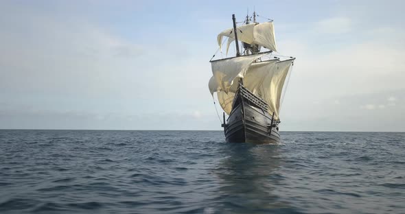 Old sail ship Nao Victoria - Pirate ship