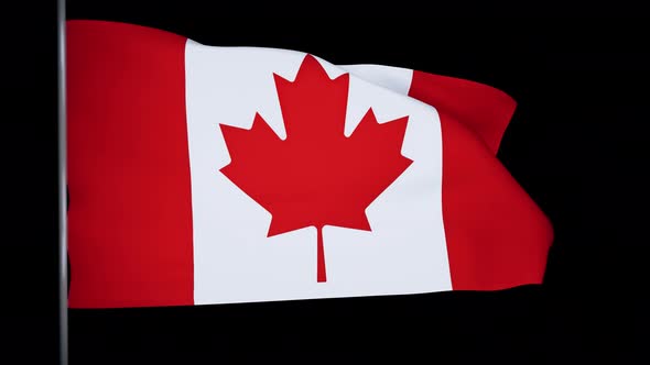 Canada Flag Animation 4k