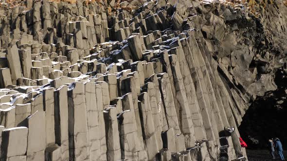 Iceland Black Sand Beach Basalt Columns
