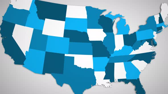 West Coast To USA Reveal America Map