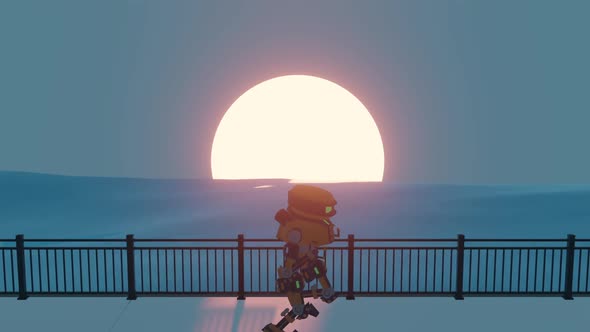 Sunset Summer Adventure : Robot Lo-fi