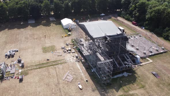 Outdoor Stage Steel Structure Setting