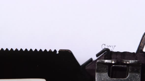 Word Is Cryptomining a Piece of Paper. Close Up alt