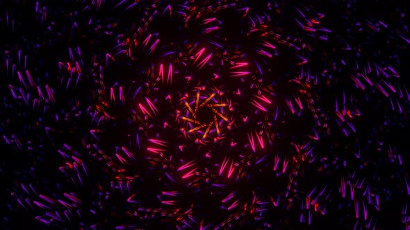 Psychedelic Kaleidoscope Patterns Animation Geometric Colorful Background alt