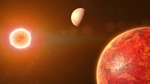 Star Space scene, background, looped