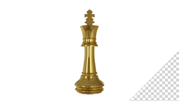 Golden Chess Pieces King alt