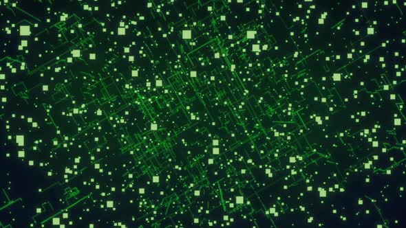 Abstract background. Matrix in green