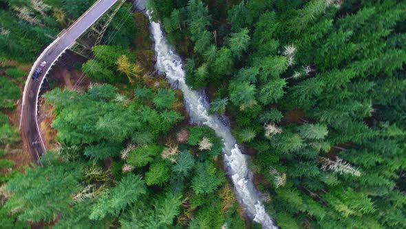 Aerial Shot Mountain Forests