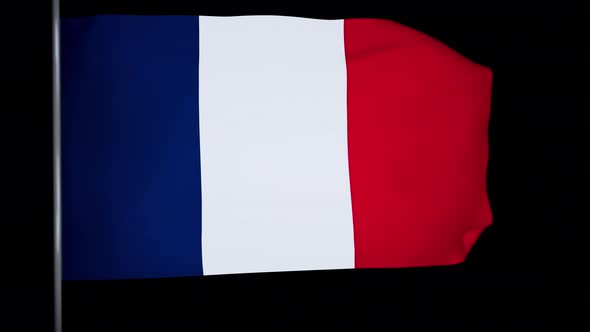 France Flag Animation 4k